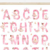 Ballet Alfabet ABC Poster Kinderkamer Decoratie