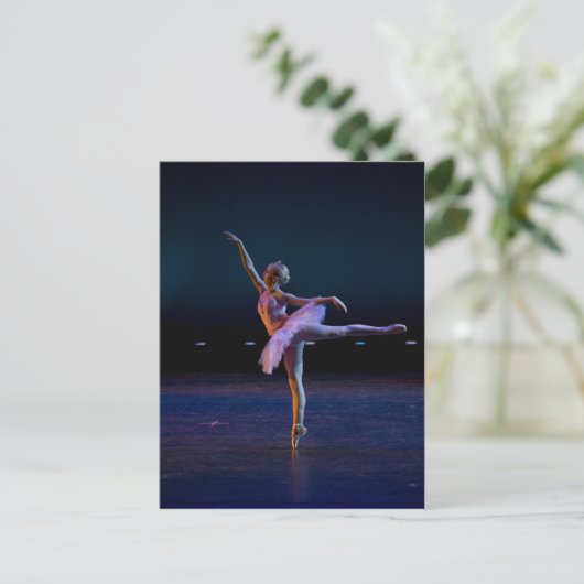 Ballet Arabesque Briefkaart (Staand voorkant)