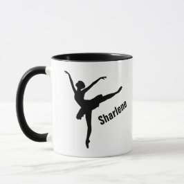 Ballet Arabesque Pose Silhouet Mok