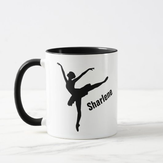 Ballet Arabesque Pose Silhouet Mok (Links)