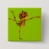 Ballet Arabesque Vierkante Button 5,1 Cm (Voorkant)