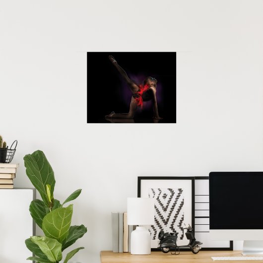 Ballet Art Abstract Poster (Thuiskantoor)