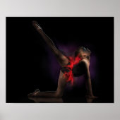 Ballet Art Abstract Poster (Voorkant)