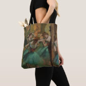 Ballet Artwork Dancers Pink en Green Edgar Degas Tote Bag (Dichtbij)