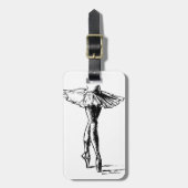 ballet bagagelabel (Voorkant verticaal)