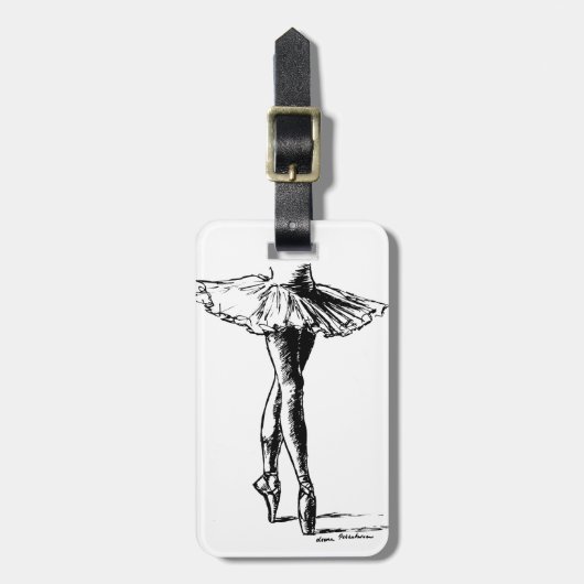 ballet bagagelabel (Voorkant verticaal)