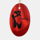 Ballet Ballerina Birthday Pointe Shoes kerst Keramisch Ornament (Links)