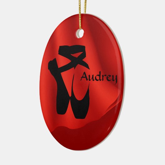 Ballet Ballerina Birthday Pointe Shoes kerst Keramisch Ornament (Links)