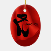 Ballet Ballerina Birthday Pointe Shoes kerst Keramisch Ornament (Voorkant)