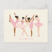 Ballet Ballerina Briefkaart (Voorkant)