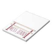 Ballet Ballerina Dance Class Studio Teacher Barre Notitieblok (Linkerzijde)