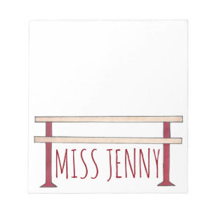 Ballet Ballerina Dance Class Studio Teacher Barre Notitieblok