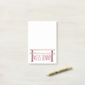 Ballet Ballerina Dance Class Studio Teacher Barre Post-it® Notes (Op bureau)