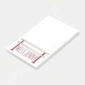 Ballet Ballerina Dance Class Studio Teacher Barre Post-it® Notes (Schuin)