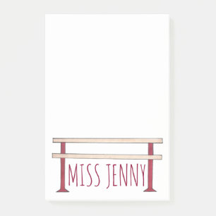 Ballet Ballerina Dance Class Studio Teacher Barre Post-it® Notes