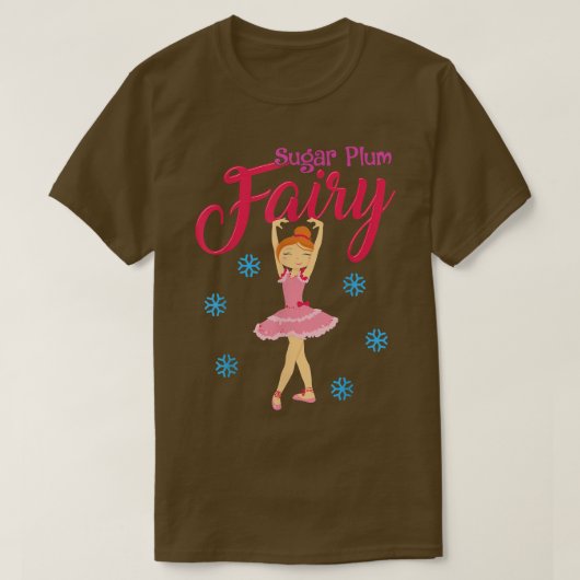 Ballet Ballerina Dance kerstSugar Plum Fairy T-shirt (Design voorkant)