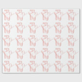 Ballet Ballerina Dance Pointe Shoes Pink GW Cadeaupapier (Vlak)