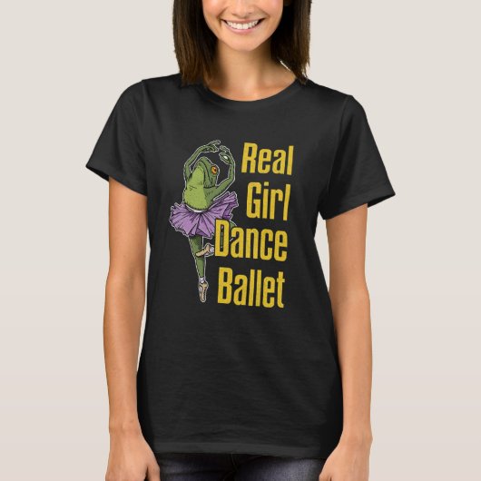 Ballet Ballerina Dancer Ballet Dance Costumes Frog T-shirt (Voorkant)