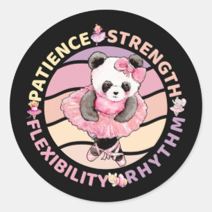 Ballet Ballerina Dancer - Meisjes Inspirerend Ronde Sticker