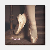 Ballet Ballerina Dans Overweging Gepersonaliseerd Magneet (Voorkant)