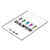 Ballet Ballerina Gepersonaliseerde dansdocent Gift Notitieboek (Linkerzijde)