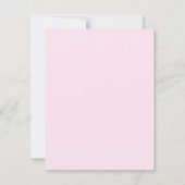 Ballet Ballerina Girly Pink Sjabloon Note Card (Achterkant)