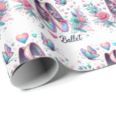Ballet Ballerina Meisjes Cadeaupapier (Rol Hoek)