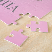 Ballet Ballerina Personal Pink Silver Legpuzzel (Zijkant)