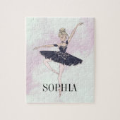 Ballet Ballerina Personal Roze Blue Legpuzzel (Verticaal)