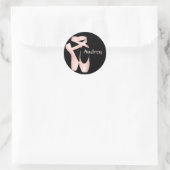 Ballet Ballerina Pink Pointe Shoes Custom Sticker (Tas)