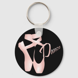 Ballet Ballerina Pink Pointe Shoes Dance Basic Sleutelhanger