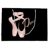 Ballet Ballerina Pink Pointe Shoes Dance LG GB Groot Cadeauzakje (Achterkant)