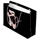 Ballet Ballerina Pink Pointe Shoes Dance LG GB Groot Cadeauzakje (Voorkant Gekanteld)