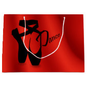 Ballet Ballerina Pointe Shoes Dance LG Gift Bag Groot Cadeauzakje (Voorkant)