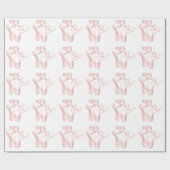 Ballet Ballerina Pointe Shoes Pink GW Cadeaupapier (Vlak)