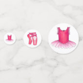 Ballet Ballerina Pointe Shoes Tutu Birthday Party Confetti (Voorkanten)