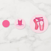 Ballet Ballerina Pointe Shoes Tutu Birthday Party Confetti (Achterkanten)