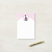 Ballet Ballerina Princess Greyhound Dog (zwart) Post-it® Notes (Op bureau)