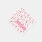 Ballet Ballerina Roze Papier Servet (Hoek)