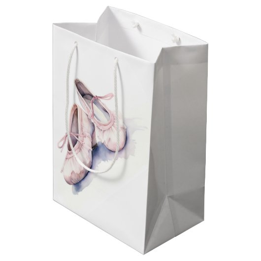 Ballet Ballerina Schoenen Medium Cadeauzakje (Achterkant Gekanteld)