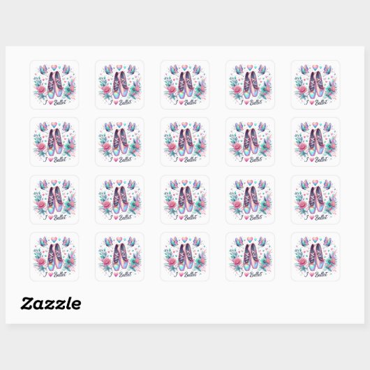 Ballet Ballerina Stickers (Vel)