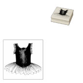 Ballet Ballerina Tutu Dance Overweging kostuum Rubberstempel (Gestempeld)