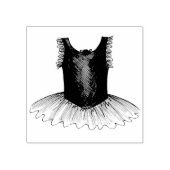 Ballet Ballerina Tutu Dance Overweging kostuum Rubberstempel (Afrduk)