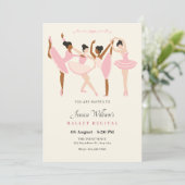 Ballet Ballerina voorstelling Kaart (Staand voorkant)