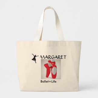 ballet, ballet2, ballet3, MARGARET, Ballet=leven Grote Tote Bag