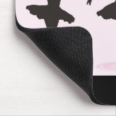Ballet Balletdanseres Silhouet Muismat Mousepad (Hoek)