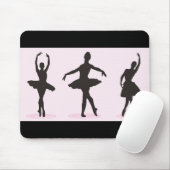 Ballet Balletdanseres Silhouet Muismat Mousepad (Met muis)