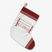 Ballet Barre Dance Teacher Studio Ballerina Kleine Kerstsok (Voorkant (Hangend))