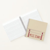 Ballet Barre Persoonlijke danseres Ballerina Notitieboek (Binnen)