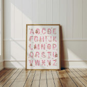 Ballet Bear Alphabet ABC Poster Kids Room Decor